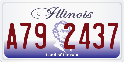 IL license plate A792437