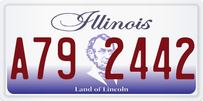 IL license plate A792442