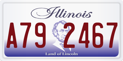 IL license plate A792467