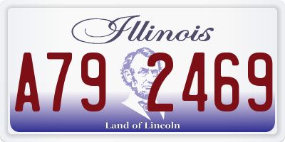 IL license plate A792469