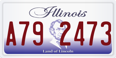 IL license plate A792473