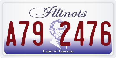 IL license plate A792476