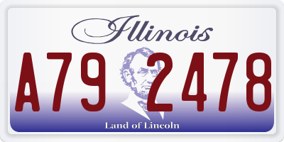 IL license plate A792478