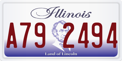 IL license plate A792494