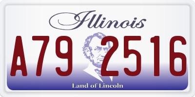 IL license plate A792516