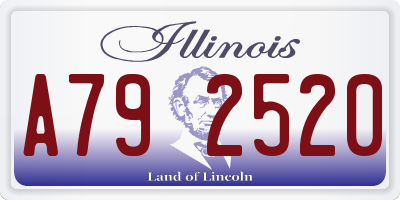 IL license plate A792520
