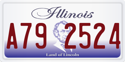 IL license plate A792524