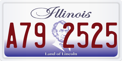 IL license plate A792525