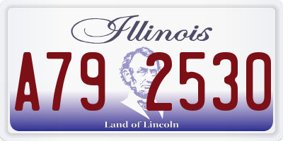IL license plate A792530