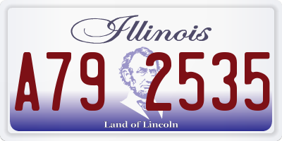 IL license plate A792535