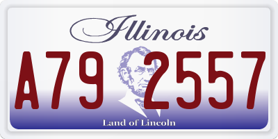 IL license plate A792557