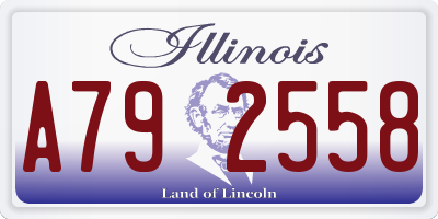 IL license plate A792558