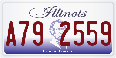 IL license plate A792559