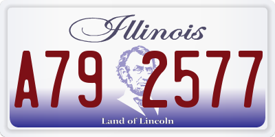 IL license plate A792577