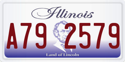 IL license plate A792579