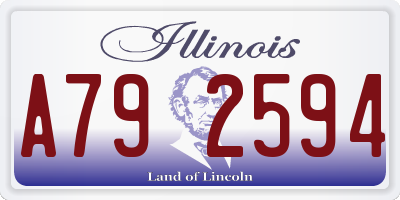 IL license plate A792594