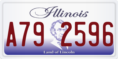 IL license plate A792596