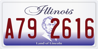 IL license plate A792616