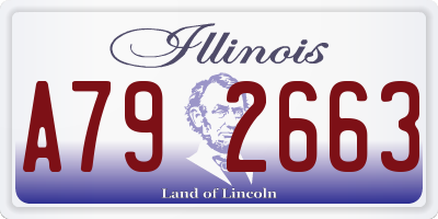 IL license plate A792663