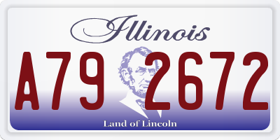 IL license plate A792672