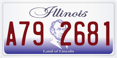 IL license plate A792681