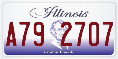 IL license plate A792707