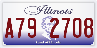 IL license plate A792708