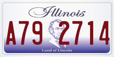 IL license plate A792714