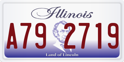IL license plate A792719