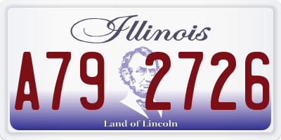 IL license plate A792726