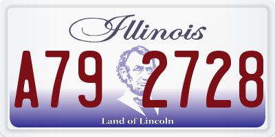 IL license plate A792728