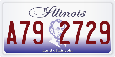 IL license plate A792729