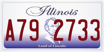 IL license plate A792733