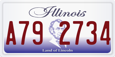 IL license plate A792734