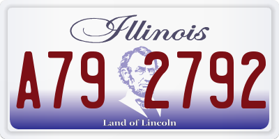 IL license plate A792792