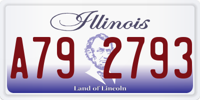 IL license plate A792793