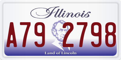 IL license plate A792798
