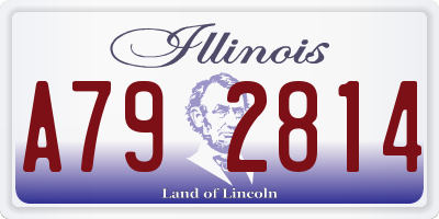 IL license plate A792814