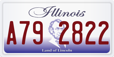 IL license plate A792822