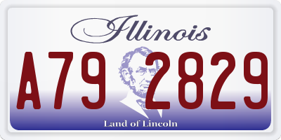 IL license plate A792829