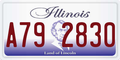IL license plate A792830