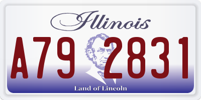 IL license plate A792831
