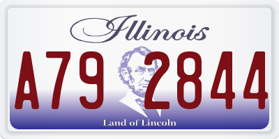 IL license plate A792844