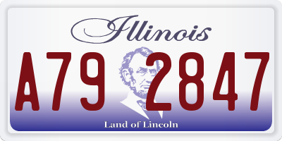 IL license plate A792847