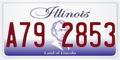 IL license plate A792853