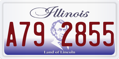 IL license plate A792855