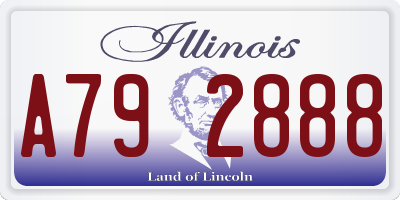 IL license plate A792888