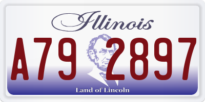 IL license plate A792897