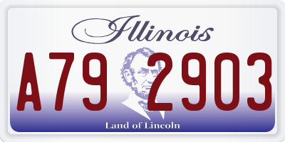 IL license plate A792903