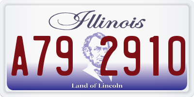 IL license plate A792910